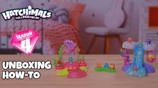 Hatchimals CollEGGtibles  Talent Show Playset amp Waterfall Playset  Unboxing amp HowTo [upl. by Eerdna98]