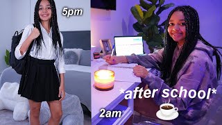 MY AFTER SCHOOL NIGHT ROUTINE 2021  Tiana Wilson 🌙🤍 [upl. by Elletsirhc]