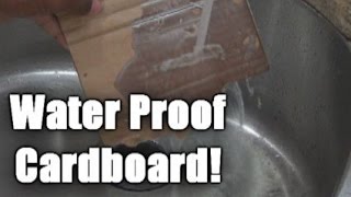 How to make cardboard waterproof [upl. by Watters846]