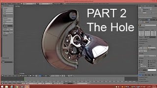 Model A Sphericon Pendant In Blender 276 Part 2  Making The Hole [upl. by Regina501]