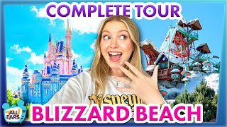 A COMPLETE Tour of Disneys Blizzard Beach Water Park  FULL Walkthrough [upl. by Ponton]