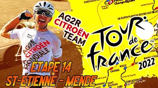 TOUR DE FRANCE 2022  Etape 14  SaintEtienne  Mende [upl. by Westfahl120]