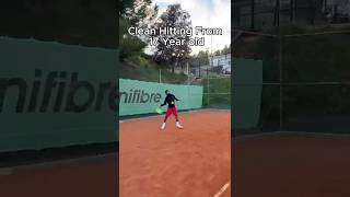 Clean Hitting From 17 Year Old✅ catalunyatennisacademy tennis sports spain training [upl. by Blanche]