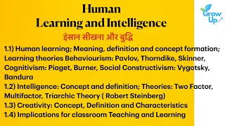 Human Learning and Intelligence  Bed [upl. by Acassej]