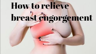 How to relieve breast engorgement while breastfeeding breastfeeding handexpression joanitahsalma [upl. by Nirehs]