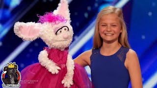 Darci Lynne Full Performance amp Story  Americas Got Talent 2017 Auditions Week 1 S12E01 [upl. by Ahiel285]