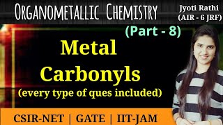 Metal carbonyl back bondingIR stretching frequencyBonding in metal olefin complexesOMC CSIRNET [upl. by Akihsan]