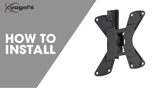 WALL 1120 WALL 1125 WALL 1145  How to install  Fullmotion TV wall mount  Vogels [upl. by Ylreveb]