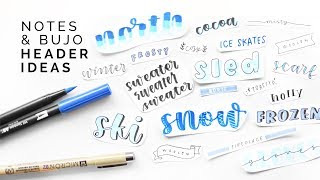 title lettering ideas 💙 with step by step tutorials [upl. by Gnov864]