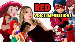 Doing 20 Voice Impressions RED using your comments [upl. by Ssirk]