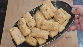 Diwali Special instant Khoya Barfi Recipe Instant 10 minutes Barfi recipe in Hindi [upl. by Ledua]