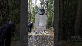 Karl Marxs Grave   All Workers Of The Land Unite  Highgate Cemetery  North London [upl. by Kirad498]