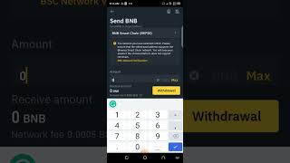 How to withdraw BNB smart chain from BINANCE to TRUST WALLET How to make withdrawals from Binance [upl. by Silenay]