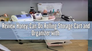 Review HoneyCanDo Rolling Storage Cart and Organizer with 12 Plastic Drawers [upl. by Annyl]