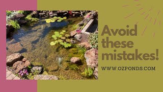 Mistakes to avoid when building a pond [upl. by Grover]