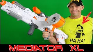 REVIEW NERF MEDIATOR XL  VORSTELLUNG SCHULTERSTÜTZE  LAUF VERLÄNGERUNG [upl. by Lattimer]