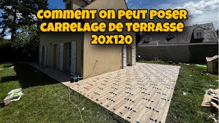 20x120 Carrelage Comment On Peut Poser 20x120 Carrelage de Terrasse Comme Le Style Parquet 🔥 [upl. by Elenaj819]