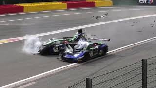 Crash  Jack Aitken  24 hours of Spa  GT3  Belgium  2021 [upl. by Inez]