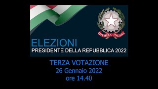 ELEZIONI Presidente della Repubblica 2022 Terza Votazione [upl. by Ninette]