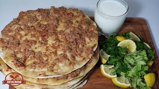 Ev Yapımı Enfes Lahmacun Tarifi [upl. by Ilke]