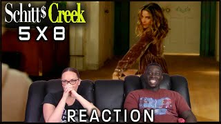 SCHITTS CREEK 5X8 The Hospies REACTION FULL Reactions on Patreon [upl. by Ahseikram]