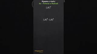 6es  Potenze e radicali maths mathstrick algebra mathematics [upl. by Asilec750]