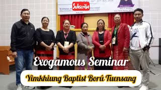 Yimkhiung Baptist BorûTuensang women ministry organised Exogamous Seminar ll 2024 [upl. by Nitsirc]