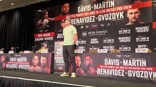 David Benavidez vs Oleksandr Gvozdyk  KickOff Press Conference [upl. by Adnical]