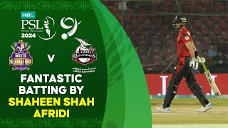 Fantastic Batting By Shaheen Shah Afridi  Quetta vs Lahore  Match 28  HBL PSL 9  M1Z2U [upl. by Ymeon248]