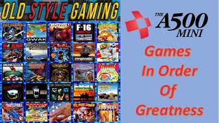 Amiga  The A500 Mini Games  In Order Of Greatness [upl. by Odnam]