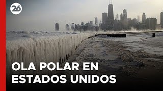 OLA POLAR  Las imágenes del frío extremo en Norteamérica [upl. by Allerym]