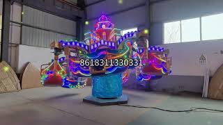 Whatsapp8618311330331New design amusement park swing mini pirate ship ride [upl. by Youlton718]