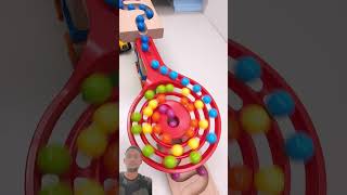 Coloured balls marblerun marble toys automobile games asmr marblerunrace [upl. by Odranoel]