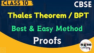 Thales Theorem l Basic Proportionality Theorem  BPT  Proof ll Triangles Class10 [upl. by Avonasac94]