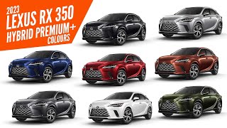 The new 2023 Lexus RX350 Hybrid Premium  All Color Options  Images  AUTOBICS [upl. by Ahsenek313]