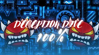 Deception Dive 100  Extreme DEMON  Geometry Dash [upl. by Akiaki]