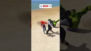 Hulk Vs Spiderman Vs Venom Funny Prank  Grand Theft Auto  GTA [upl. by Ioyal405]