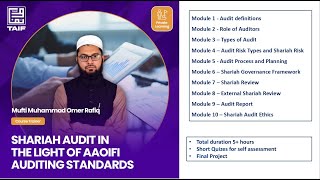 Auditing Course  Shariah Auditing from A to Z in the light of AAOIFI [upl. by Prunella]