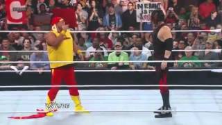 Kane Chokeslams Will Sasso RAW 04092012 [upl. by Navarro776]