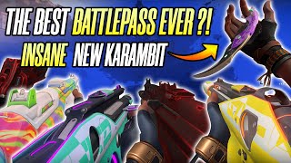 RATING The New Valorant BATTLE PASS SKINS VELOCITY KARAMBIT IS INSANE [upl. by Kcirdaed]