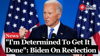 US Election 2024 US President Joe Biden Reaffirms Determination to Seek Reelection in 2024 [upl. by Ettedo83]