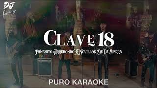 Clave 18Panchito Arredondo X Novillos De La SierraKaraoke ✨2023✨ [upl. by Delanty221]