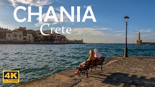 Chania Old Town Walking Tour 4K The History and Beauty of Greece [upl. by Michail6]