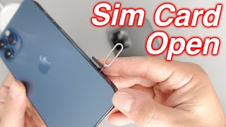 How To Remove Sim Card From iPhone 12 Pro Max  How To Insert Sim Card iPhone 12 [upl. by Dorolisa303]