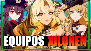 ¿LOS MEJORES EQUIPOS PARA XILONEN  Genshin Impact [upl. by Shulem]