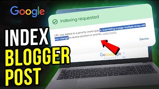 How to Index Blogger Post in Google Search Console 2024 [upl. by Esertak]