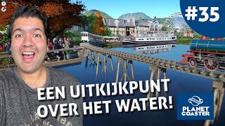 EEN UITKIJKPUNT OVER HET WATER  PLANET COASTER 35 [upl. by Alyak]