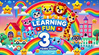 Top Learning Videos for Toddlers 3 Years Old  Educational Games amp Songs [upl. by Gordy8]