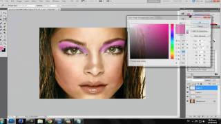 Como Pintar El Pelo Y Maquillar a Una Persona con PHOTOSHOP CS5 [upl. by Branch149]