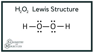 H2O2 Lewis Structure Hydrogen Peroxide [upl. by Eniamreg]